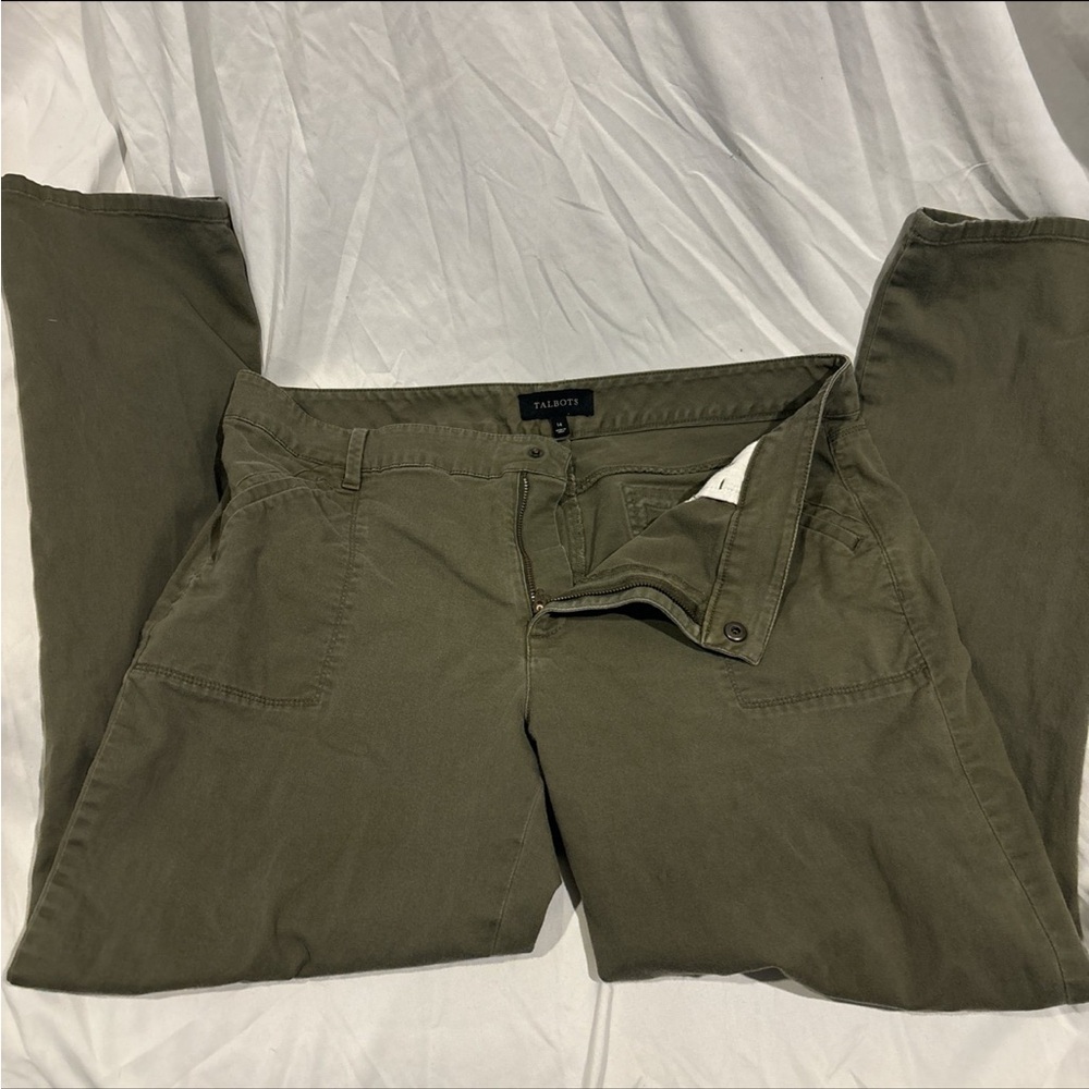 Talbots Green High Waisted Trousers